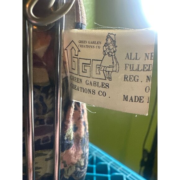 Vintage Green Gables Creations Co. Porcelain Harlequin Doll With Floral Patterne - Picture 3 of 5